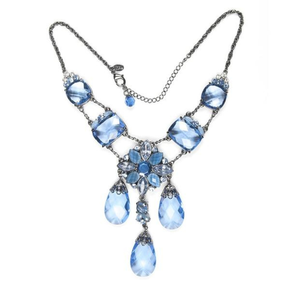 Moonlit Sapphire Briolette Necklace